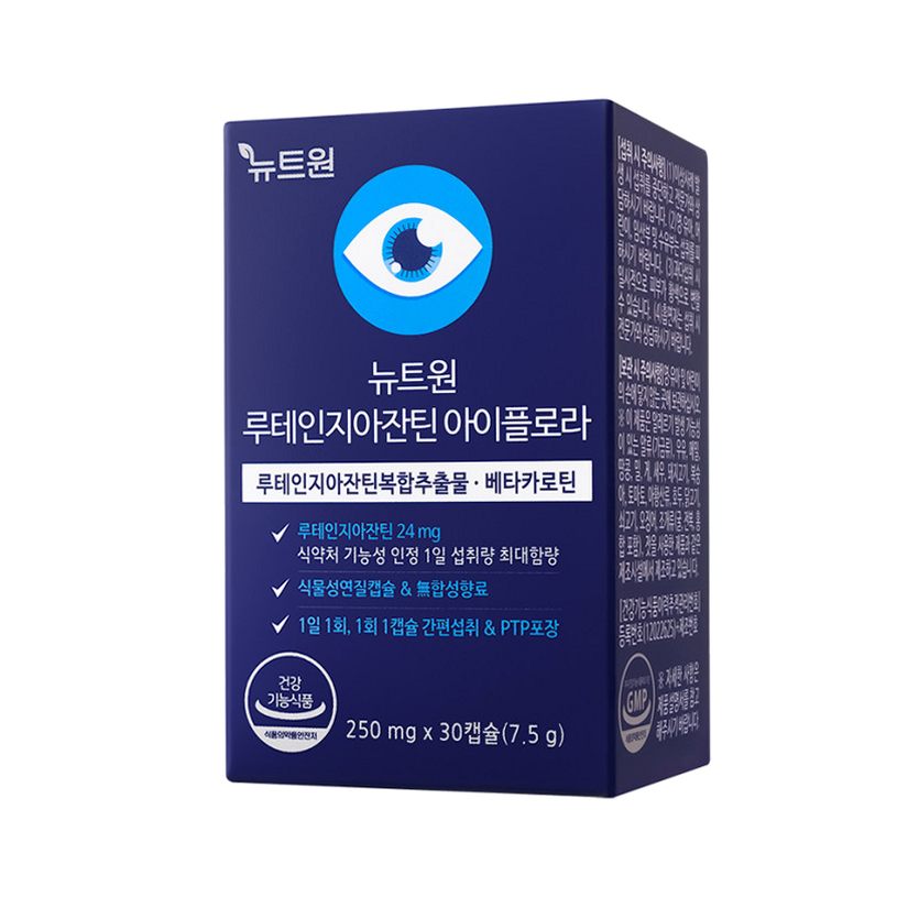 뉴트원 루테인지아잔틴 아이플로라 베타카로틴 눈건강 30캡슐, 1개